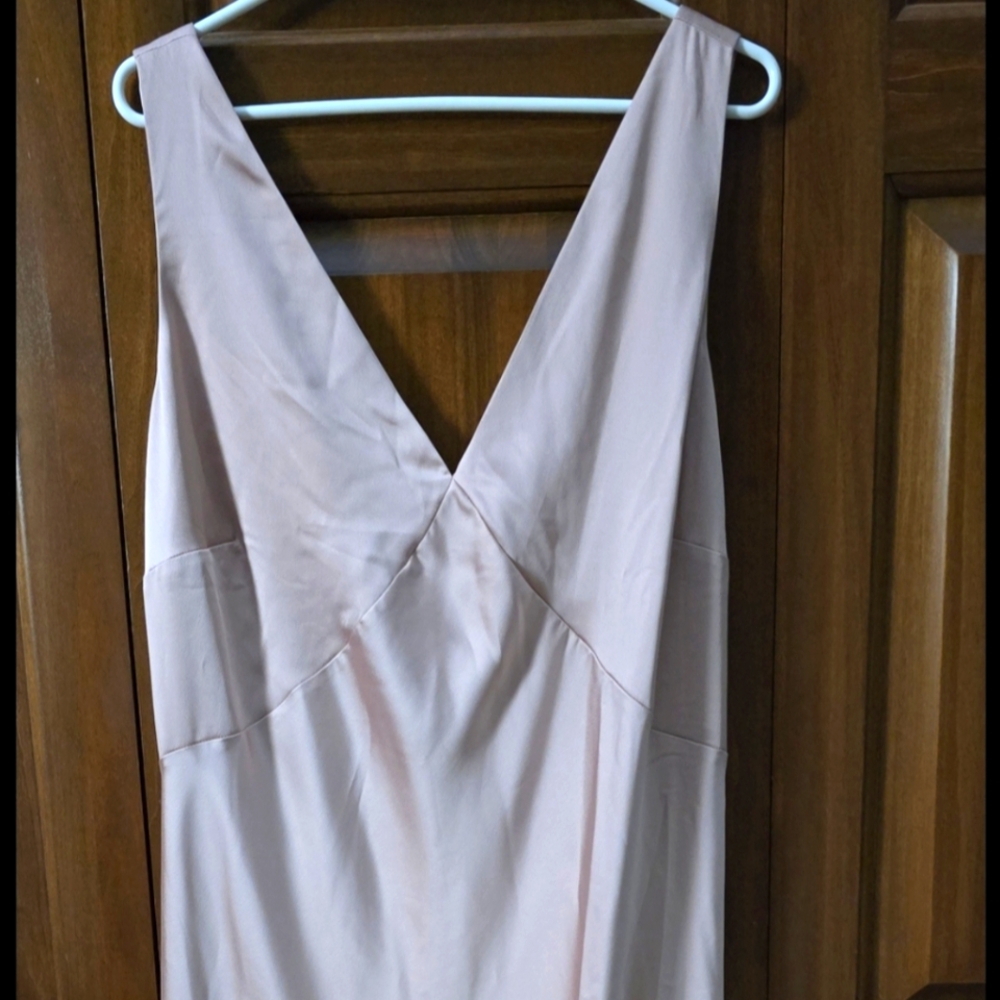 Elegant Light Pink Women's Slip Dress